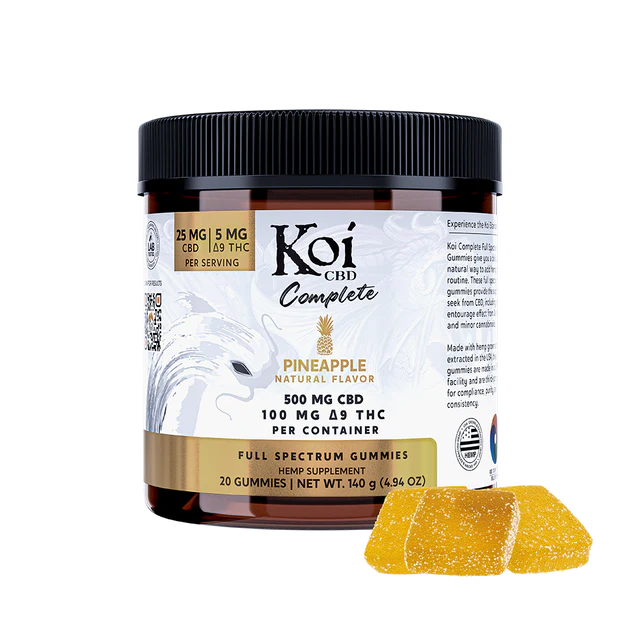 Koi Complete Full Spectrum CBD + Delta-9 THC Gummies – 30ct (Multiple Flavors)