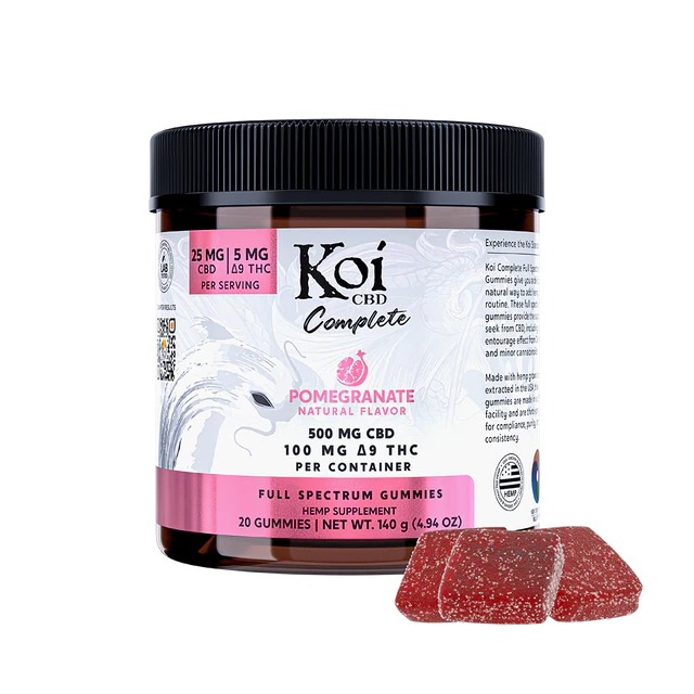 Koi Complete Full Spectrum CBD + Delta-9 THC Gummies – 30ct (Multiple Flavors)