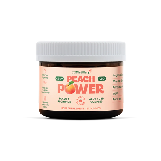 CBDistillery Peach Power Gummies | CBDv + CBD – Limited Edition