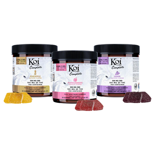 Koi Complete Full Spectrum CBD + Delta-9 THC Gummies – 30ct (Multiple Flavors)