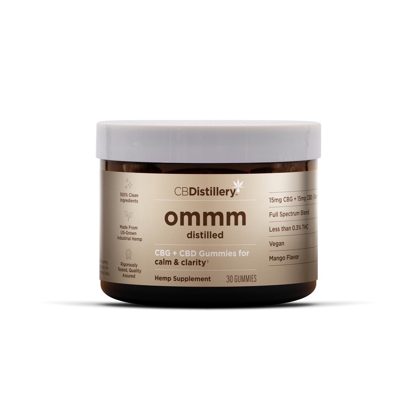 CBDistillery Ommm Gummies – CBD + CBG (Broad Spectrum)