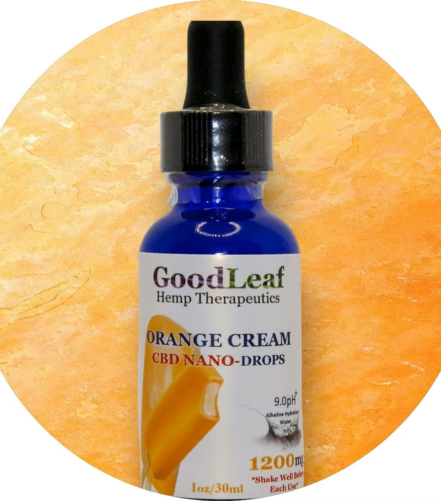 GoodLeaf Nano CBD Hydration Drops – THC-Free (1200mg / 3 Flavors)