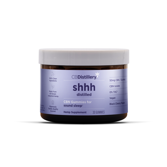 CBDistillery Shhh Gummies – CBD + CBN (Broad Spectrum)