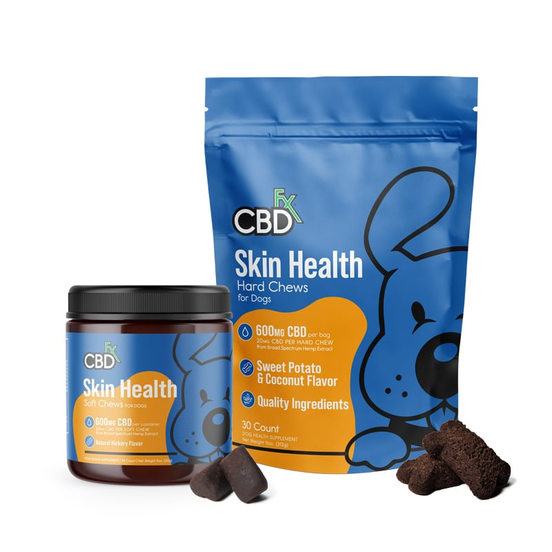 CBDfx CBD Dog Treats – Calming, Joint, & Skin Health | Soft & Hard Chews