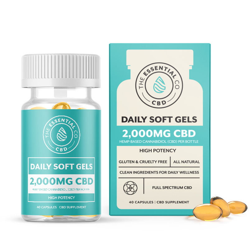 Essential Co. CBD Daily Capsules – 2000 mg