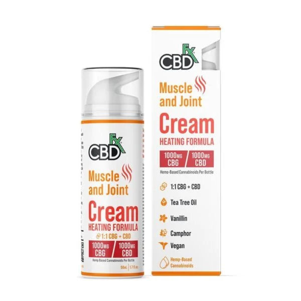 CBDfx Muscle & Joint Creams – Cooling & CBD + CBG Heating Formula