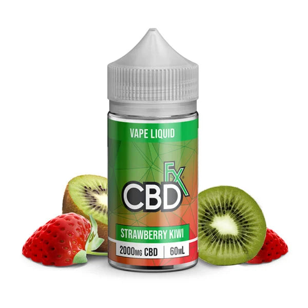 CBDfx CBD Vape Juice – Blue Raspberry, Strawberry Kiwi & Watermelon | 500mg–2000mg