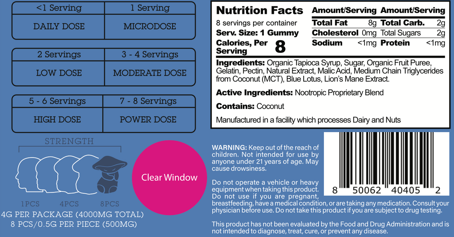 MK x Koi Finest Exotic Blend Mushroom Gummies – Strawberry & Blueberry | Elevate Your Wellness