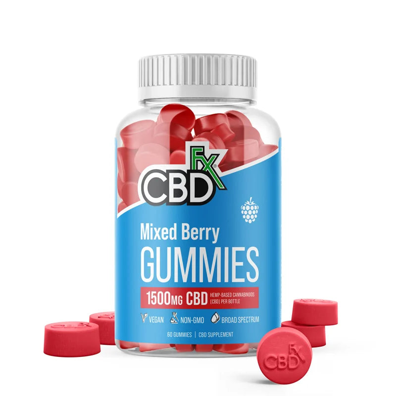 CBDfx Original Mixed Berry CBD Gummies – 1500mg to 6000mg | THC-Free