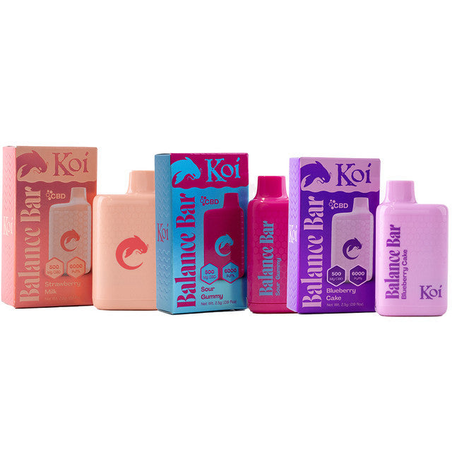 Koi Balance Bar CBD Vape | 500mg Isolate – 6000 Puffs, No Nicotine