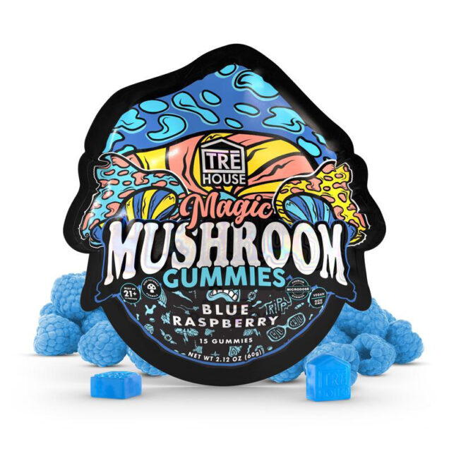 Tre House Magic Mushroom Gummies – Nootropic & Adaptogen Blend (15ct, Multiple Flavors)