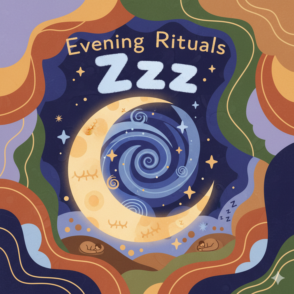 Evening Rituals Zzz collection from The CBD Store featuring calming botanical products for mindful nighttime routines and relaxation.