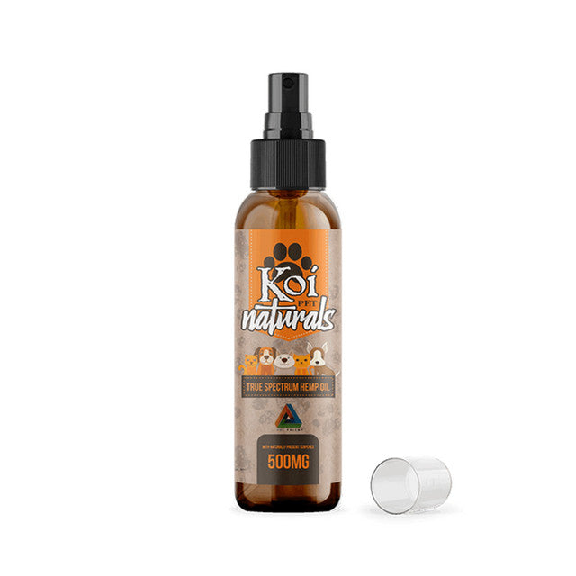 Koi Naturals CBD Pet Spray – 500mg Broad Spectrum CBD for Dogs & Cats