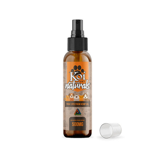 Koi Naturals CBD Pet Spray – 500mg Broad Spectrum CBD for Dogs & Cats