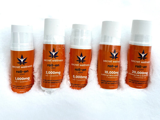 Secret Wellness Roll-Ons – Broad Spectrum CBD & CBG (Mini / Full Size)