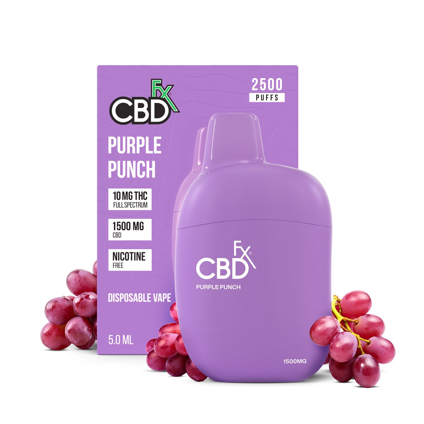 CBDfx CBD + Delta-9 THC Vape Pen – Pineapple Express / Purple Punch / Maui Wowie / Watermelon Skit