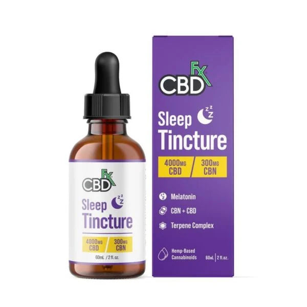 CBDfx Sleep Tincture – CBD + CBN + Melatonin | Broad-Spectrum Drops