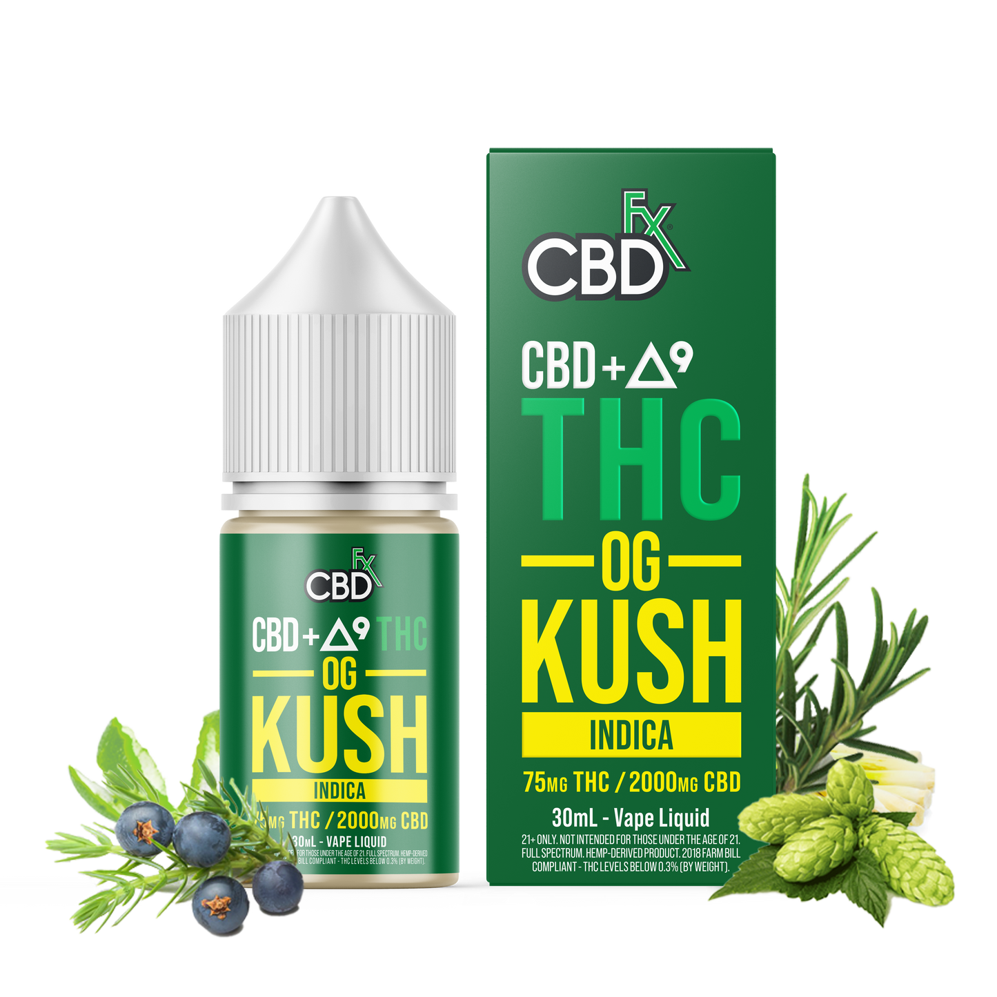 CBDfx Vape Series – Wedding Cake, OG Kush & Purple Punch
