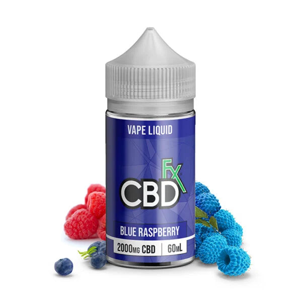 CBDfx CBD Vape Juice – Blue Raspberry, Strawberry Kiwi & Watermelon | 500mg–2000mg