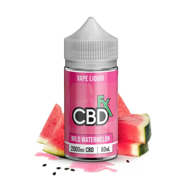 CBDfx CBD Vape Juice – Blue Raspberry, Strawberry Kiwi & Watermelon | 500mg–2000mg