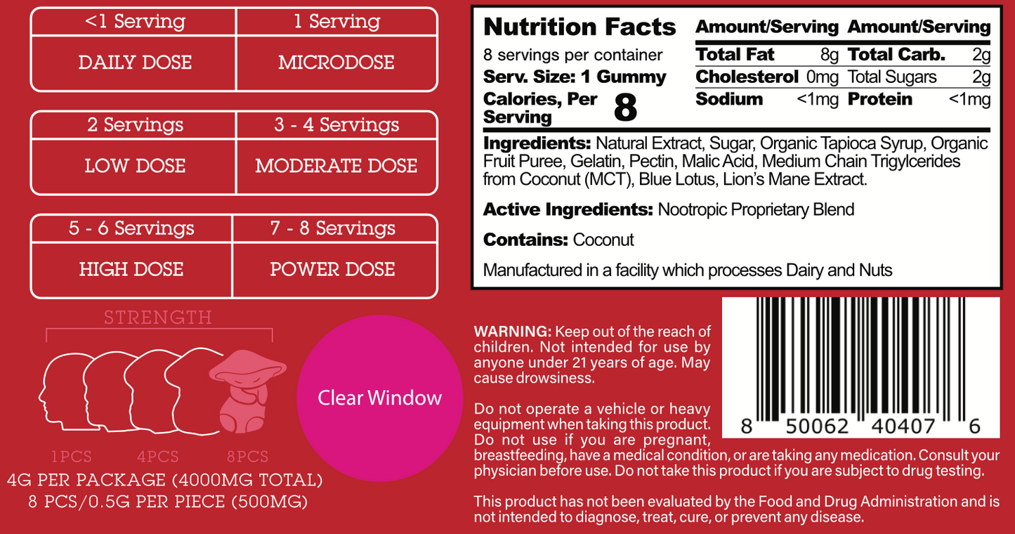 MK x Koi Finest Exotic Blend Mushroom Gummies – Strawberry & Blueberry | Elevate Your Wellness