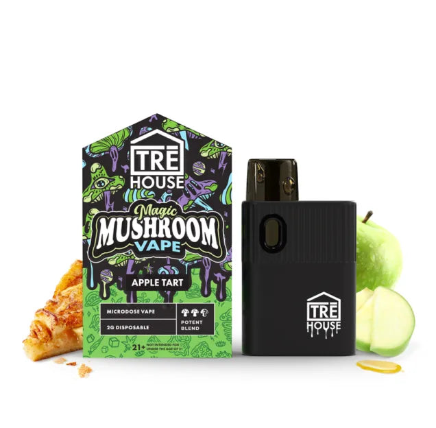 Tre House Magic Mushroom Vape Pens – Nootropic & Adaptogen Blend (2g, 4 Flavors)