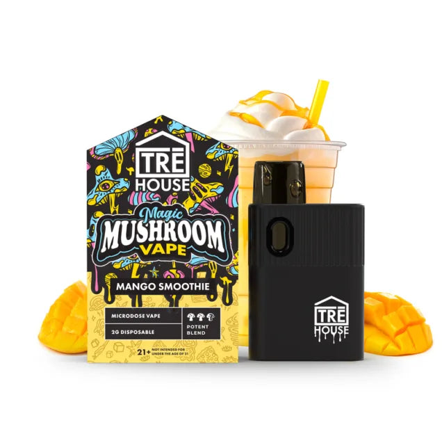 Tre House Magic Mushroom Vape Pens – Nootropic & Adaptogen Blend (2g, 4 Flavors)