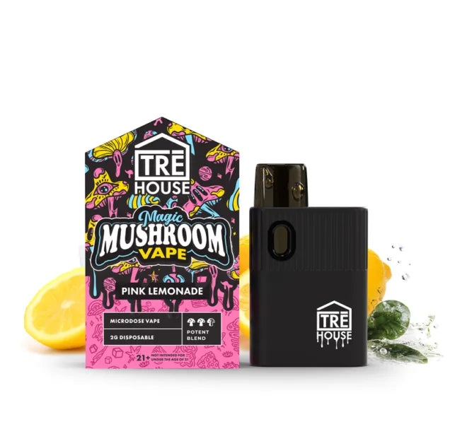 Tre House Magic Mushroom Vape Pens – Nootropic & Adaptogen Blend (2g, 4 Flavors)